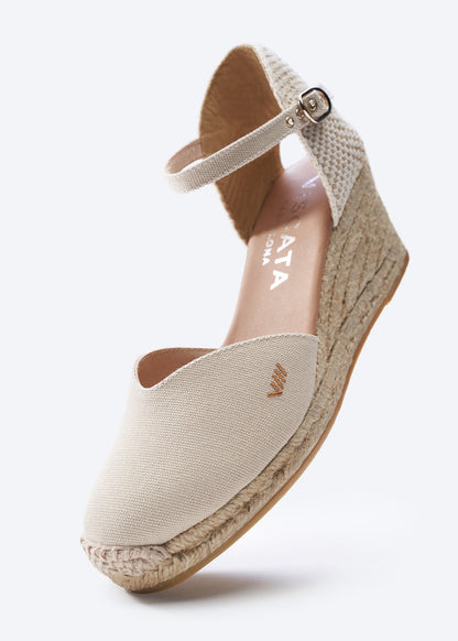 Reus Canvas Espadrille Wedges by Viscata