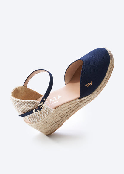 Reus Canvas Espadrille Wedges by Viscata