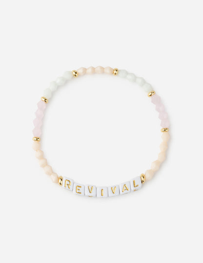 Elevated Faith Revival Letter Bracelet