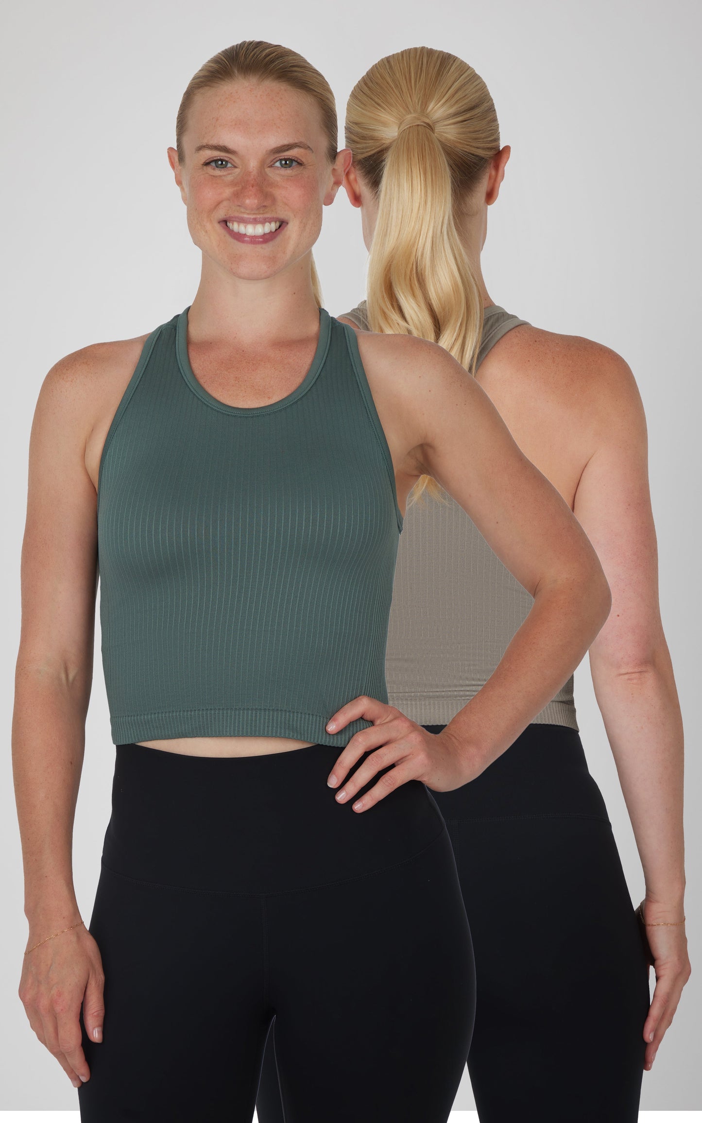 2 PK Racerback Tank with Built in Bra - Our Stone Story