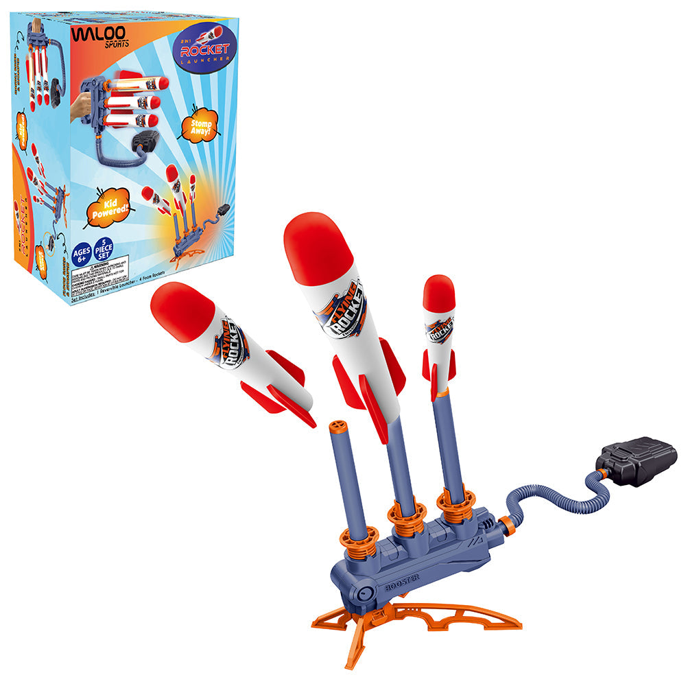 Waloo 2 in 1 Foam Rocket Launcher