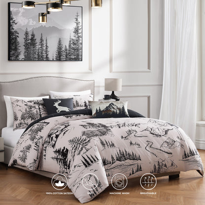 Bebejan Rocky Mountains 5 Piece Reversible Comforter Set