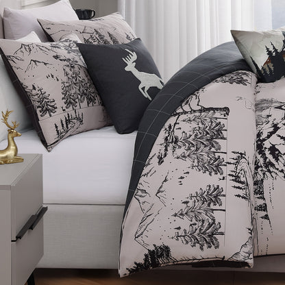 Bebejan Rocky Mountains 5 Piece Reversible Comforter Set