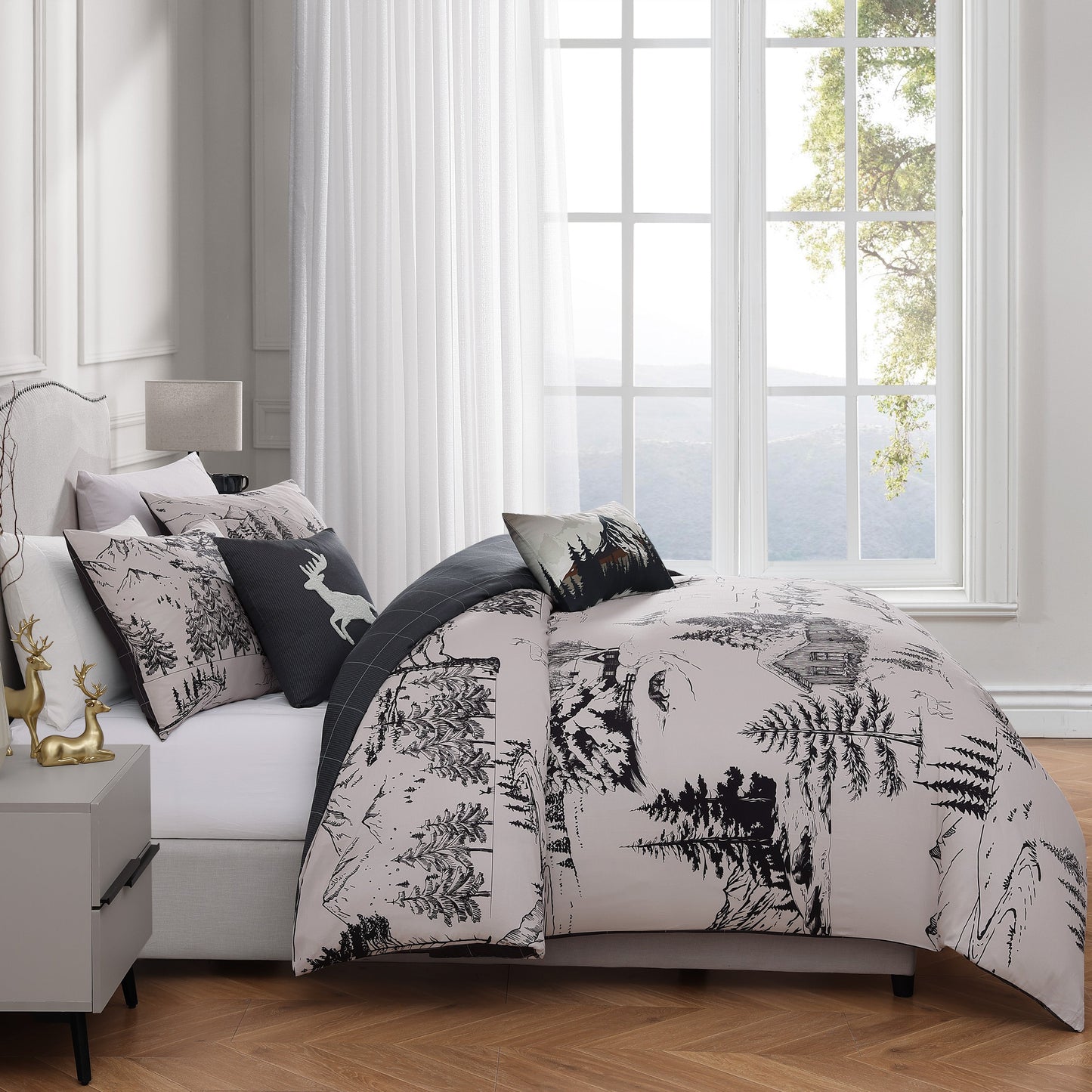 Bebejan Rocky Mountains 5 Piece Reversible Comforter Set