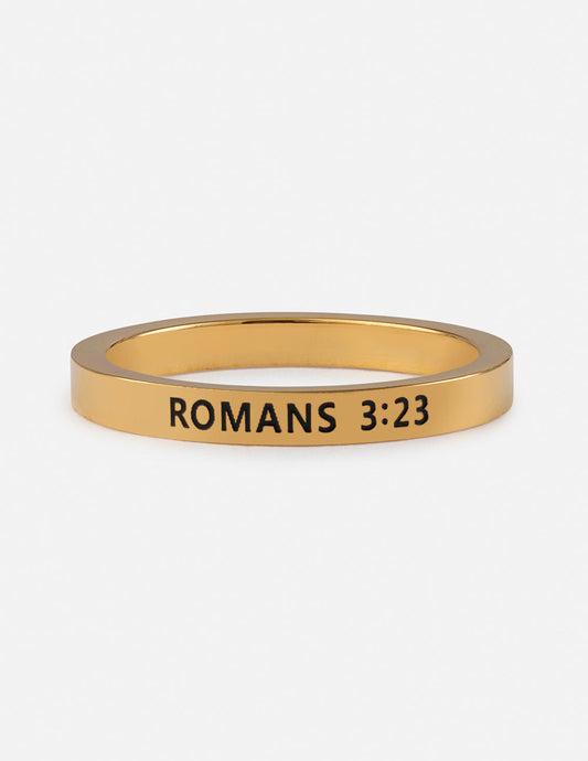 Elevated Faith Romans 3:23 Ring