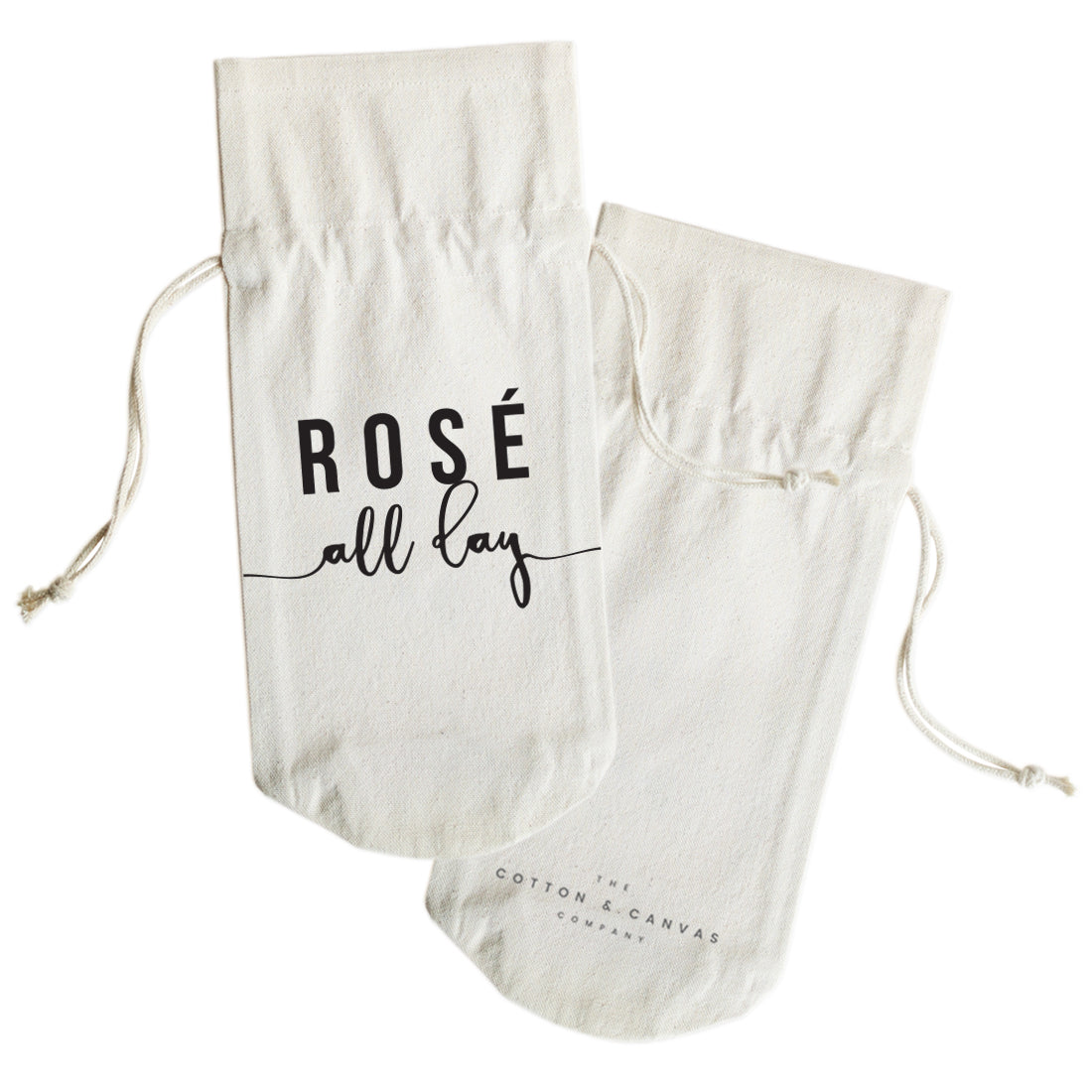 The Cotton and Canvas Co. Rosé All Day Canvas Wine Bag