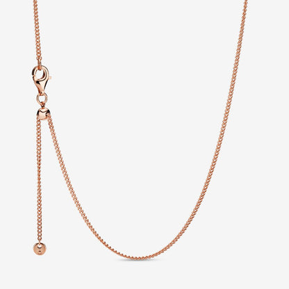 Mint & Lily Italian Milano Sterling Silver Adjustable Chain Necklace