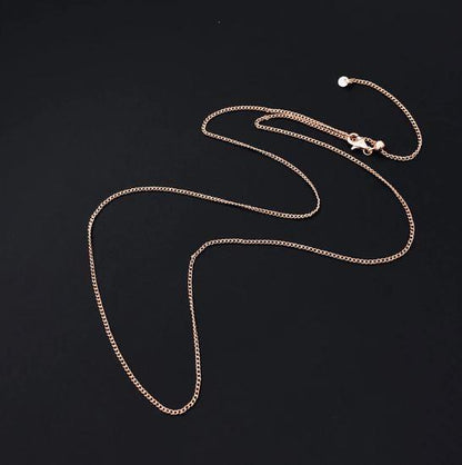 Mint & Lily Italian Milano Sterling Silver Adjustable Chain Necklace
