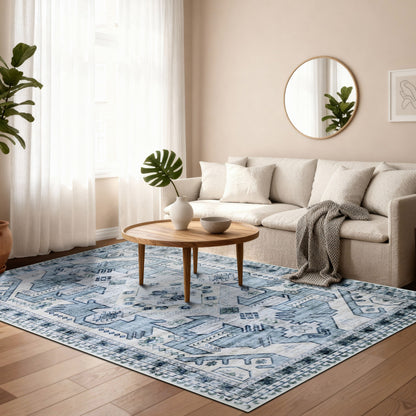 Kathy Ireland Soft Brushed Flannel Washable Rug With Latex Back