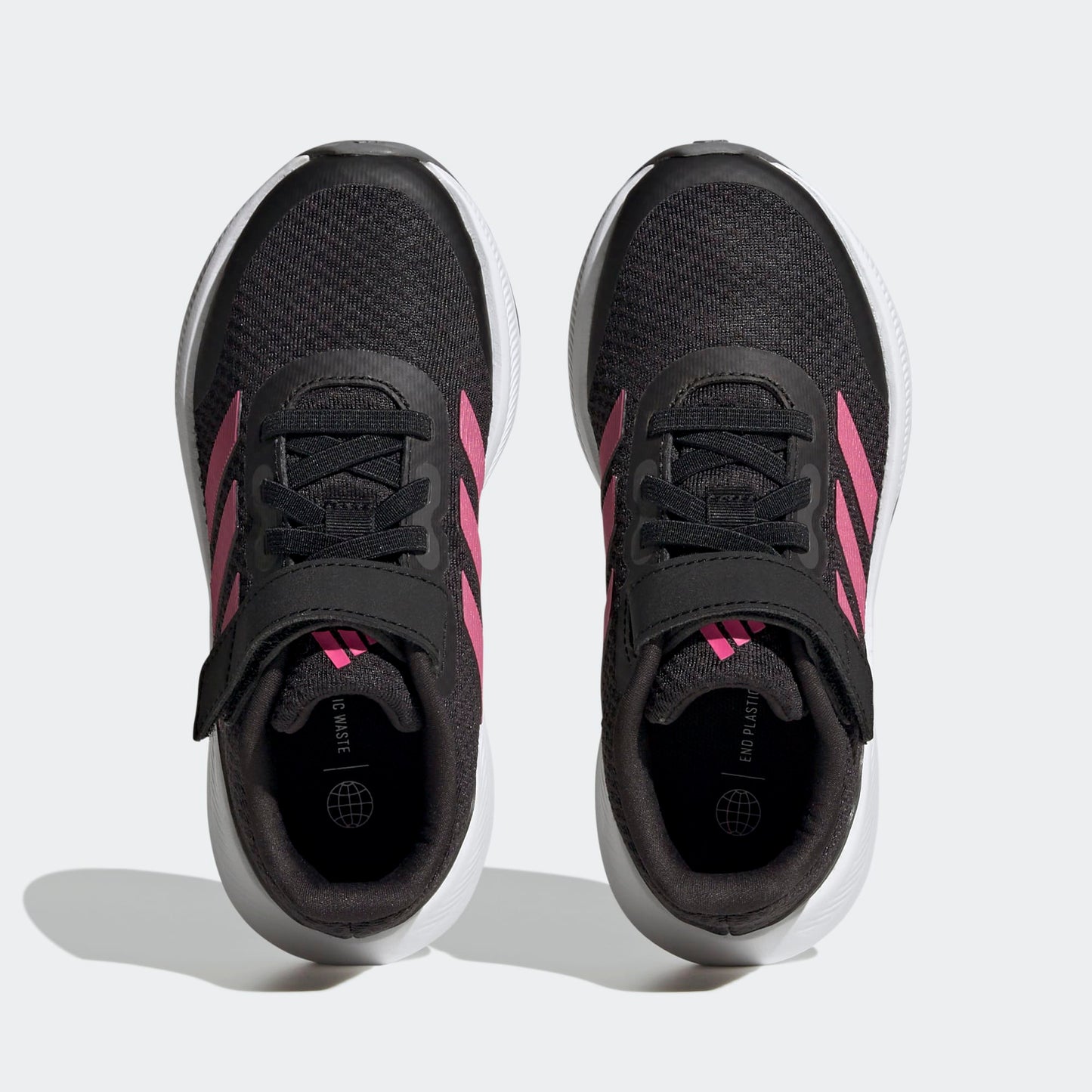[HP5875] Youth adidas Runfalcon 3.0 Elastic Lace Top Strap ‘Core Black Pulse Magenta Grey Six (GS)'