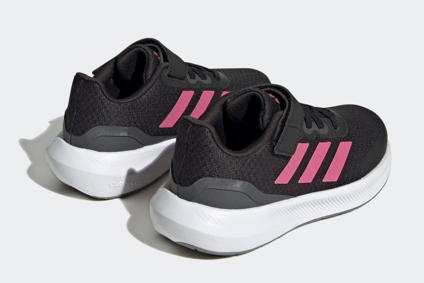[HP5875] Youth adidas Runfalcon 3.0 Elastic Lace Top Strap ‘Core Black Pulse Magenta Grey Six (GS)'