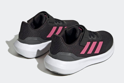[HP5875] Youth adidas Runfalcon 3.0 Elastic Lace Top Strap ‘Core Black Pulse Magenta Grey Six (GS)'
