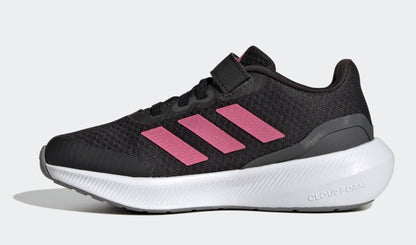 [HP5875] Youth adidas Runfalcon 3.0 Elastic Lace Top Strap ‘Core Black Pulse Magenta Grey Six (GS)'