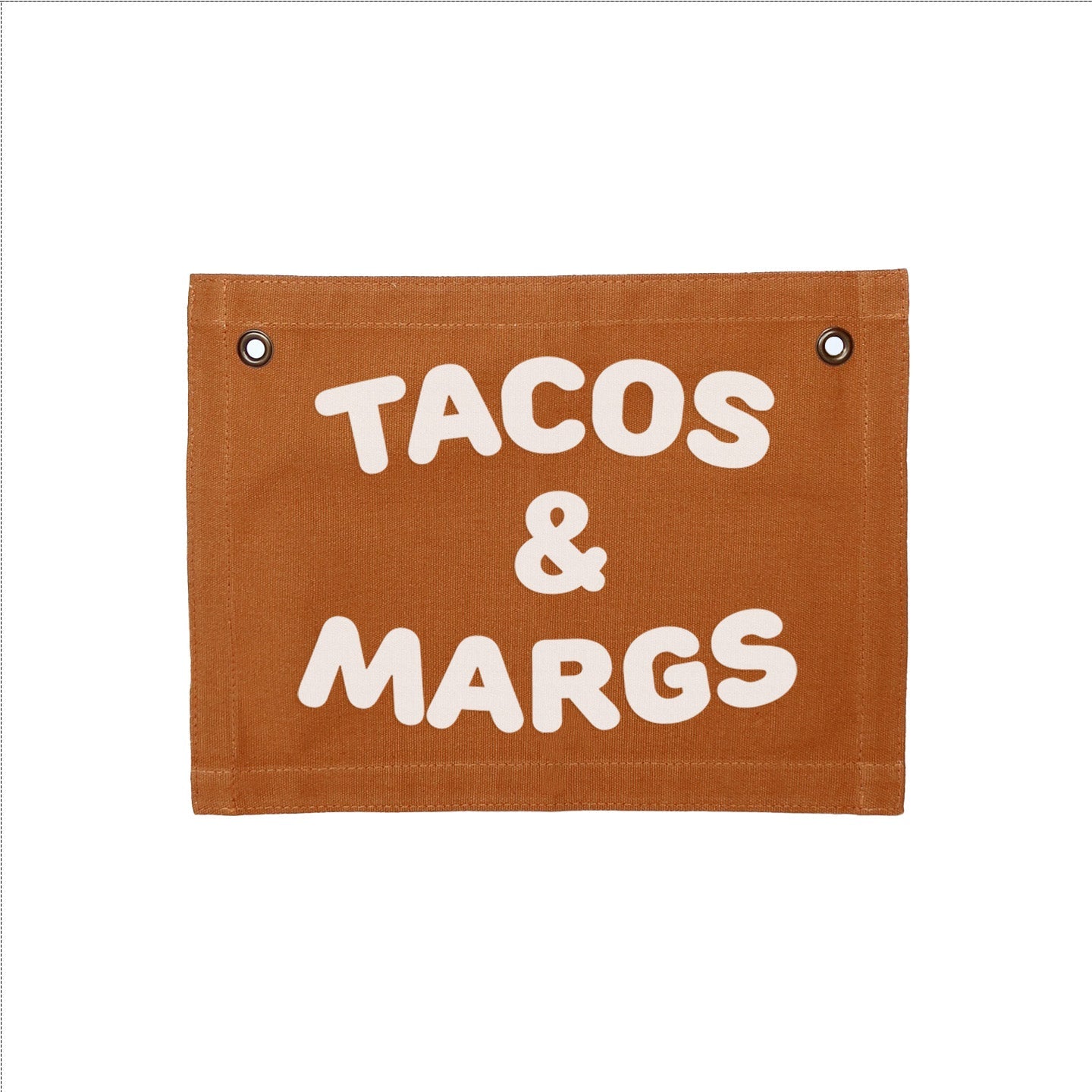 Frankie Jean Tacos & Margs Small Canvas Flag