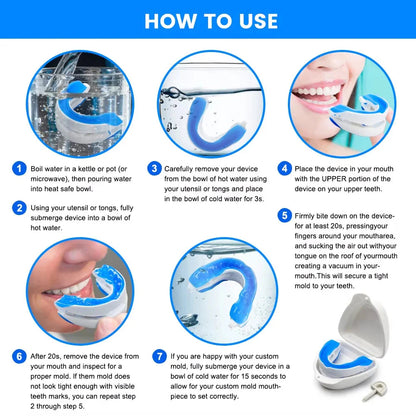 Anti-Snoring Mouthpiece – Adjustable Night Mouth Guard for Snoring