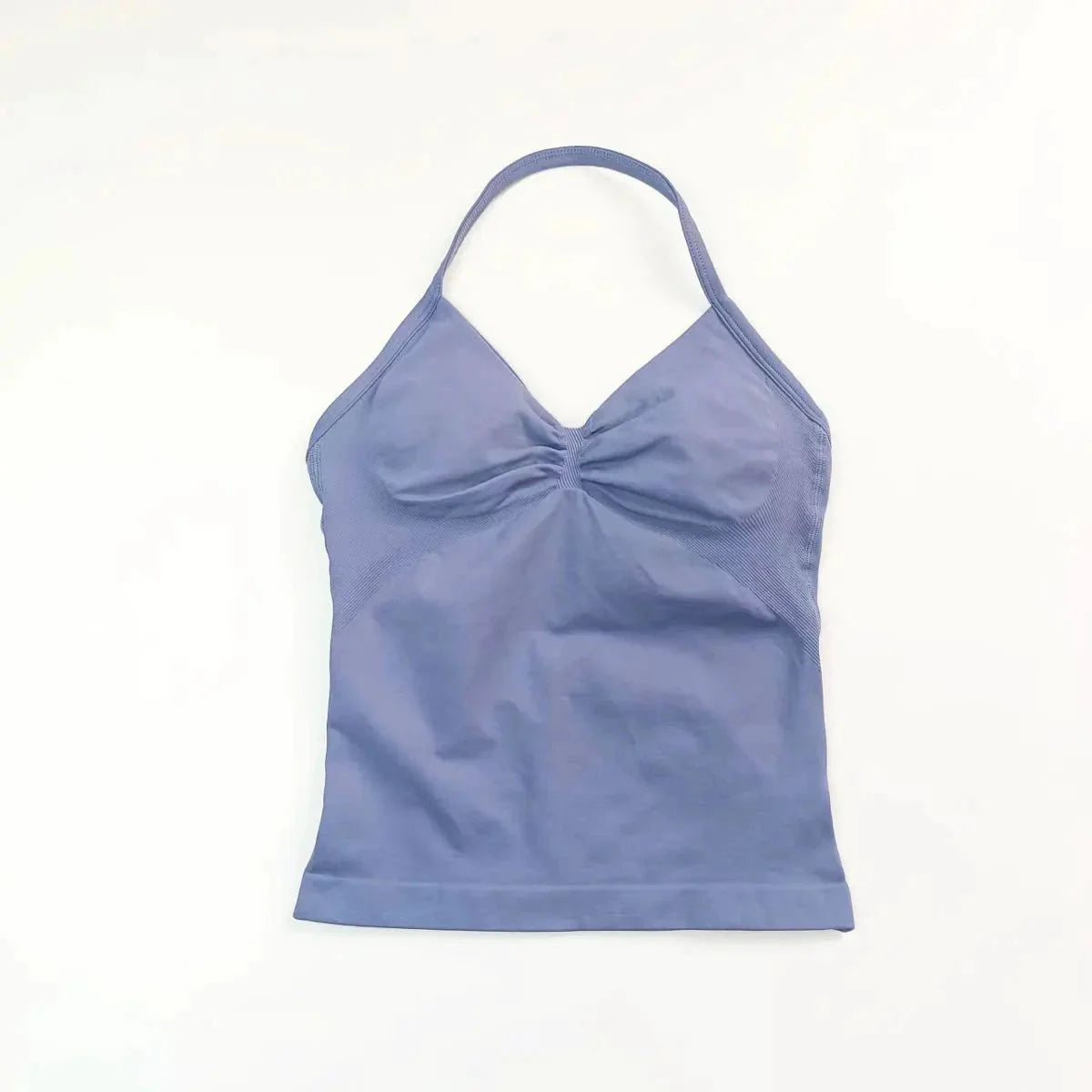 NCLAGEN Impact Longline Strappy Top Sports Yoga Vest Women's Fitness Tank Top Gym Beautiful Open Back Bra Running Workout Halter