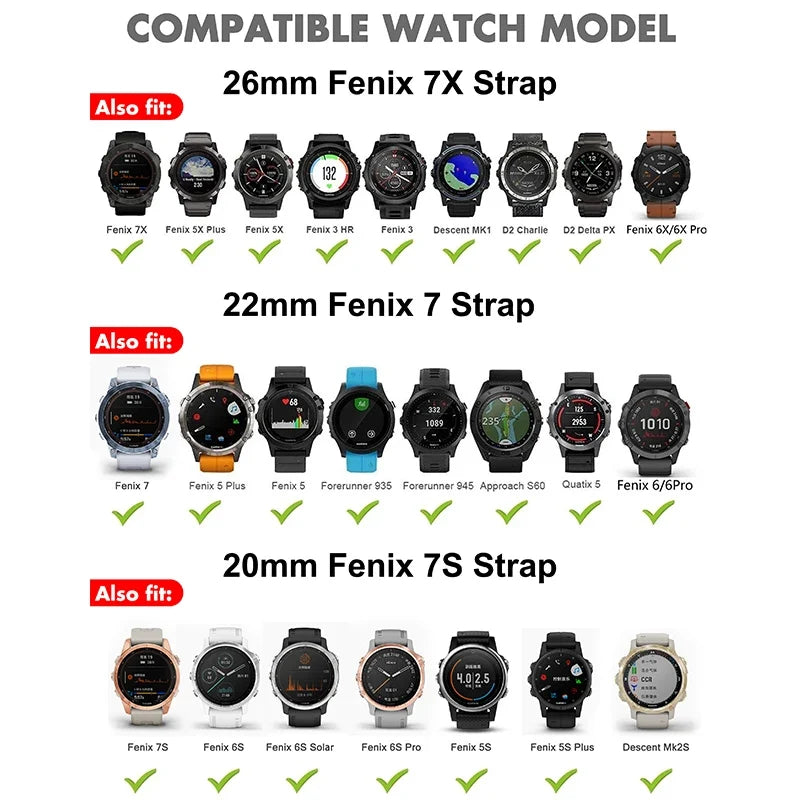 Garmin Leather Strap - Premium Replacement Band