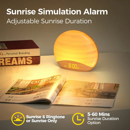 Sound machine sunrise alarm clock