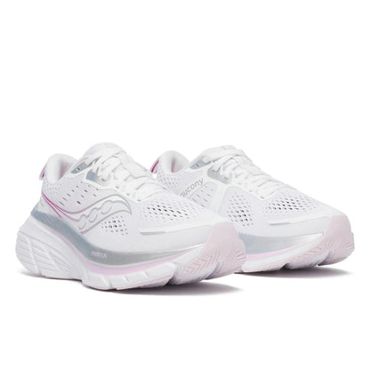 Saucony Women's Guide 18 White/Fuchsia