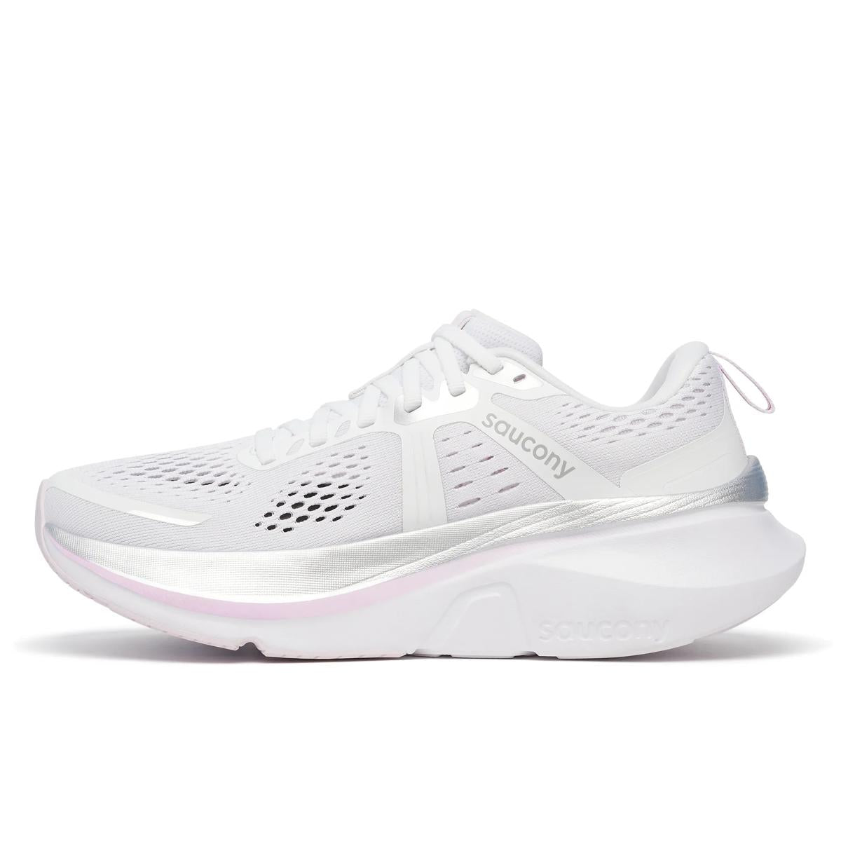 Saucony Women's Guide 18 White/Fuchsia