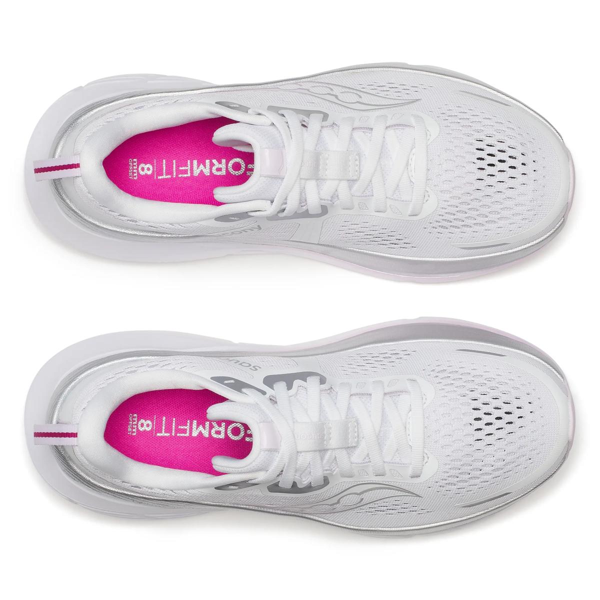 Saucony Women's Guide 18 White/Fuchsia