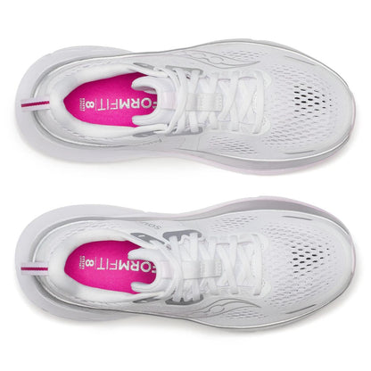 Saucony Women's Guide 18 White/Fuchsia
