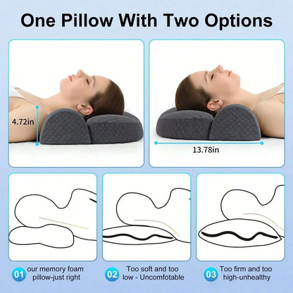 Adjustable Memory Foam Neck Pillow