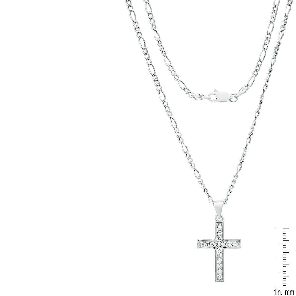 Sterling Silver Cross Pendant Necklace