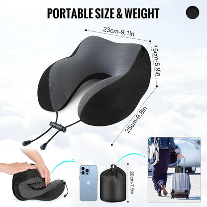 Travel Pillow - Neck Pillow with Hood