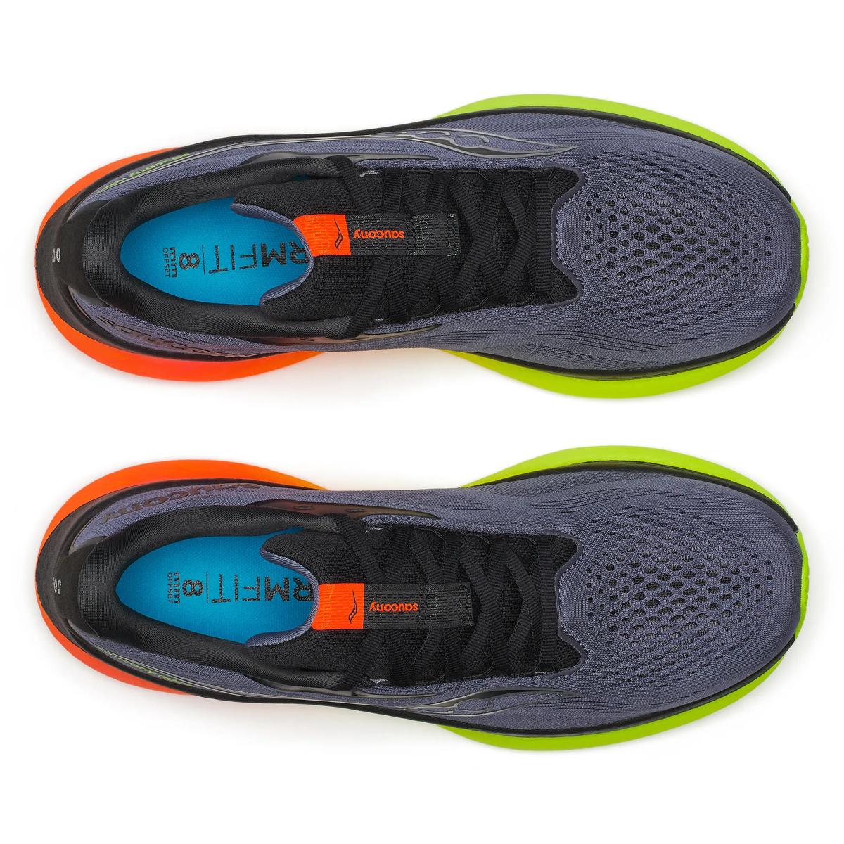 Saucony Men's Ride 18 Black/Yellow/Orange