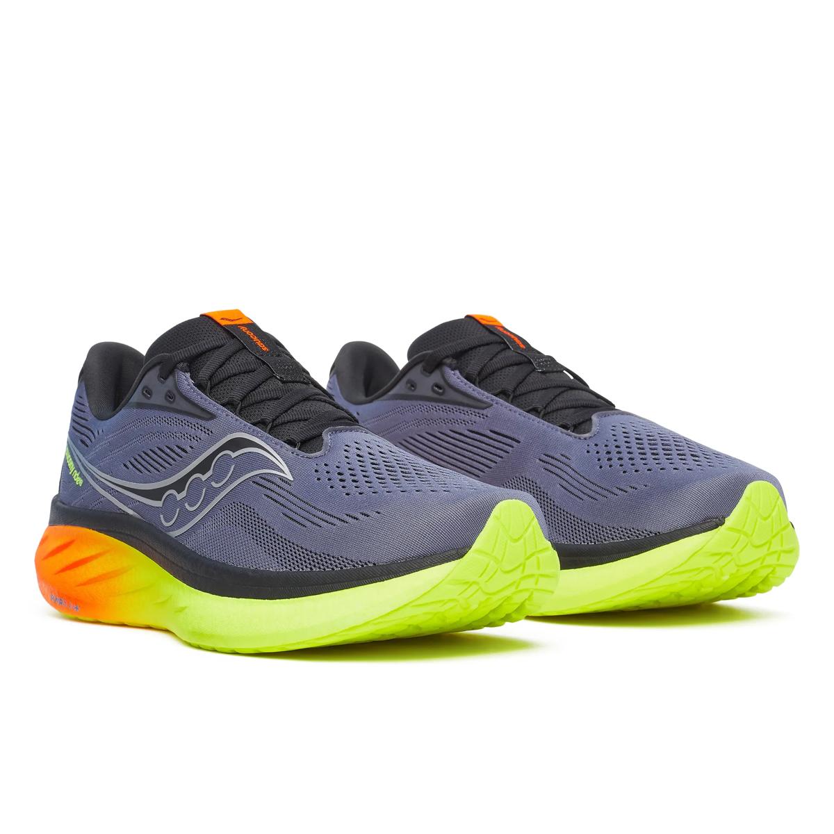 Saucony Men's Ride 18 Black/Yellow/Orange
