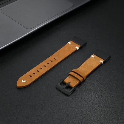 Garmin Leather Soft Strap - Premium Comfort Band