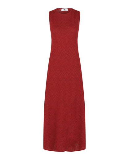 M Missoni Metallic Chevron Maxi Dress