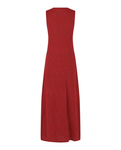 M Missoni Metallic Chevron Maxi Dress
