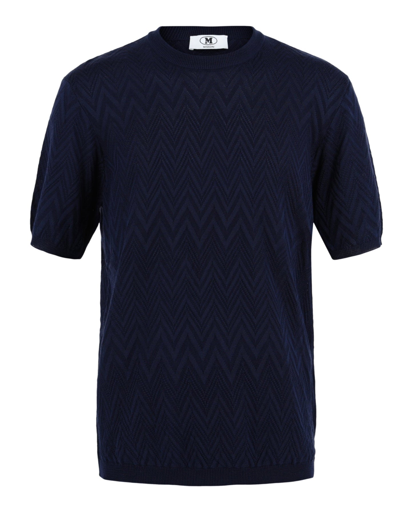 M Missoni Zig Zag Short Sleeve Sweater