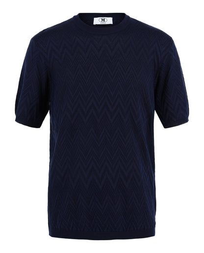 M Missoni Zig Zag Short Sleeve Sweater