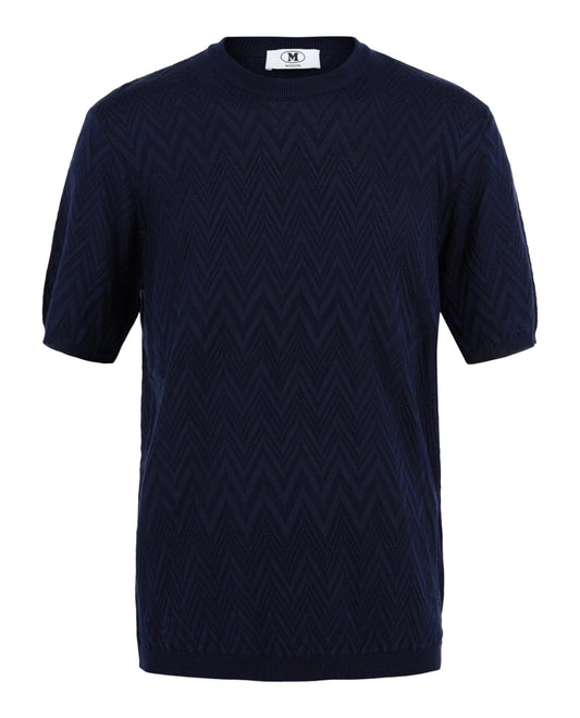 M Missoni Zig Zag Short Sleeve Sweater