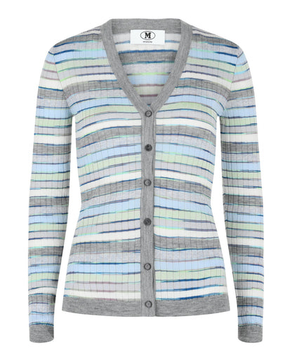 M Missoni Fitted Striped Cardigan