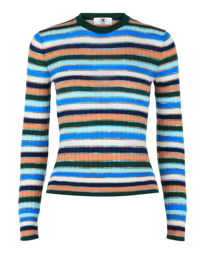 M Missoni Striped Crewneck Sweater