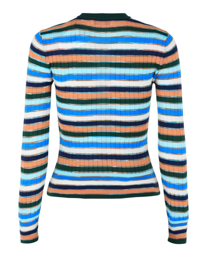 M Missoni Striped Crewneck Sweater