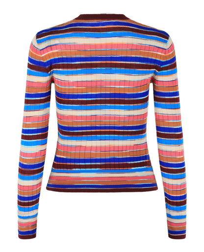 M Missoni Striped Crewneck Sweater