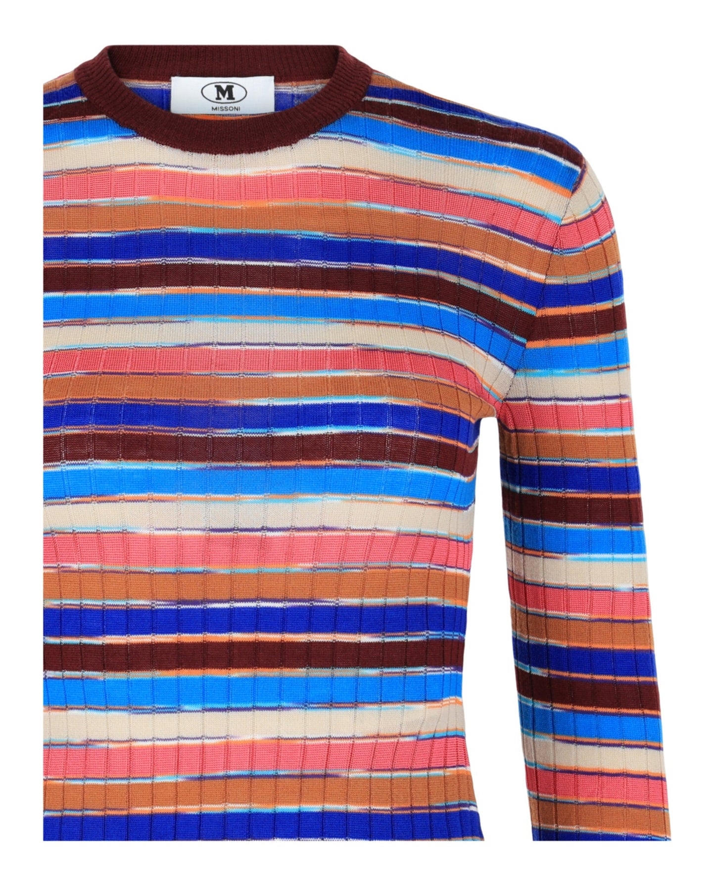 M Missoni Striped Crewneck Sweater