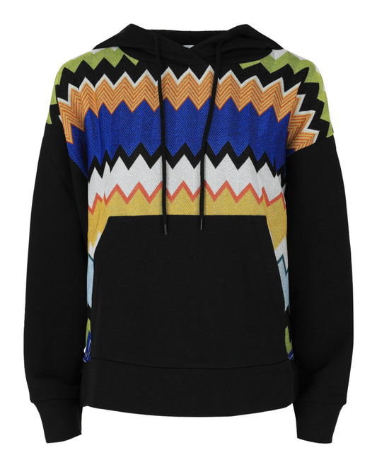 M Missoni Metallic Chevron Hoodie