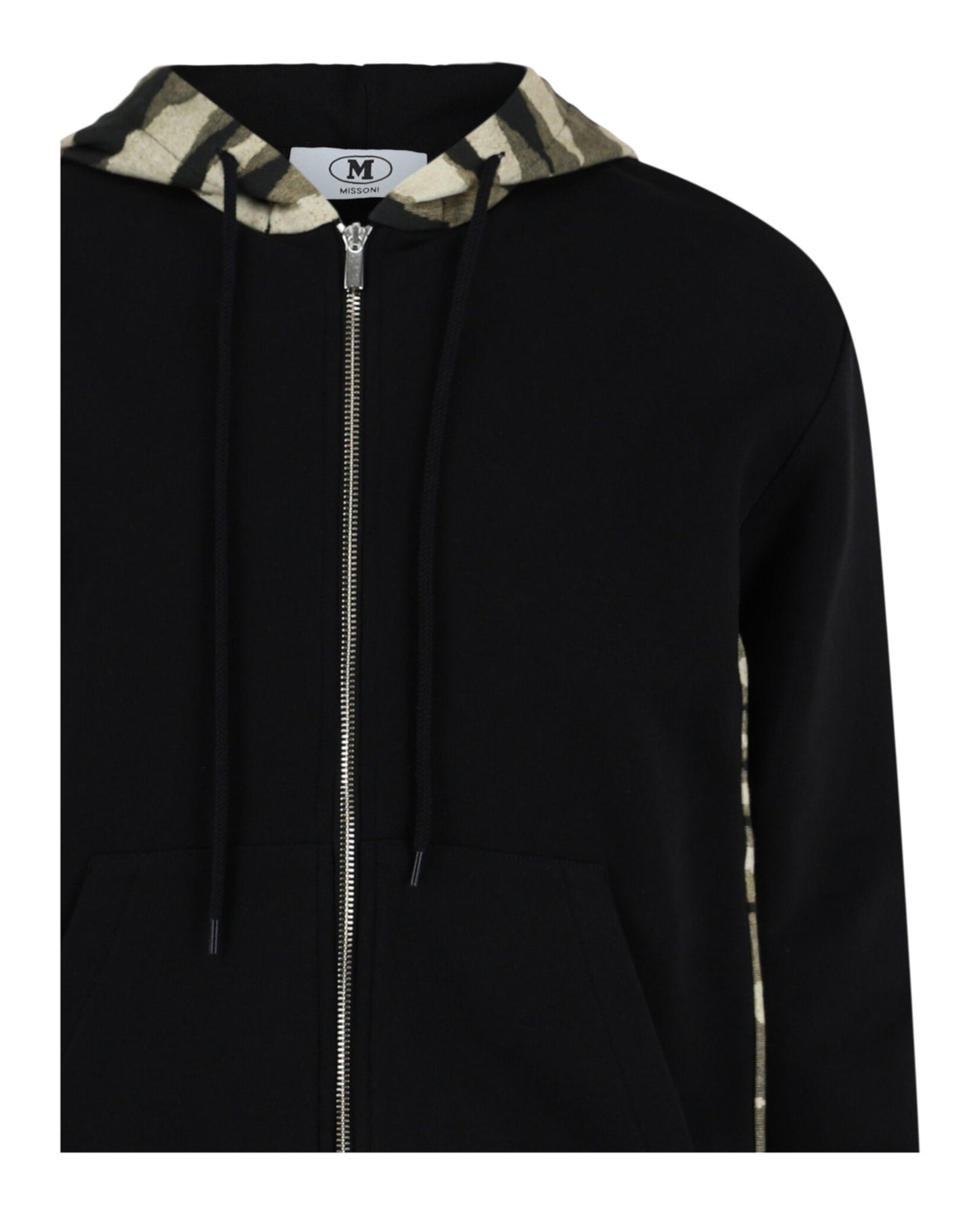 M Missoni Zig Zag Print Zip Up Hoodie