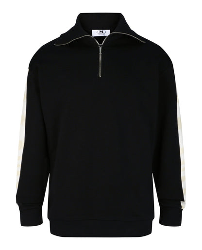 M Missoni Zig Zag Stripe Quarter-Zip Sweatershirt