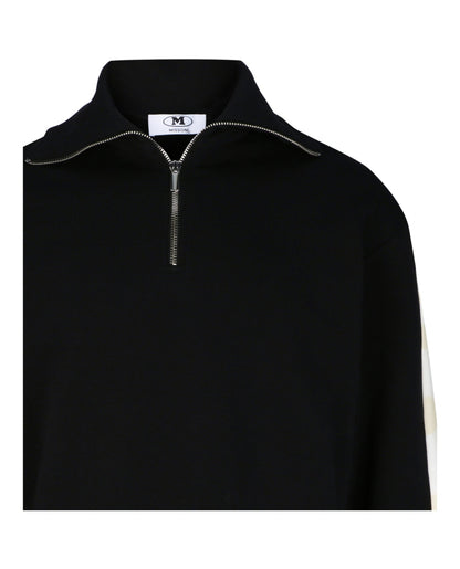 M Missoni Zig Zag Stripe Quarter-Zip Sweatershirt