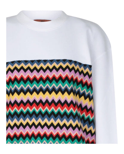 M Missoni ZigZag Graphic Cotton Sweatshirt