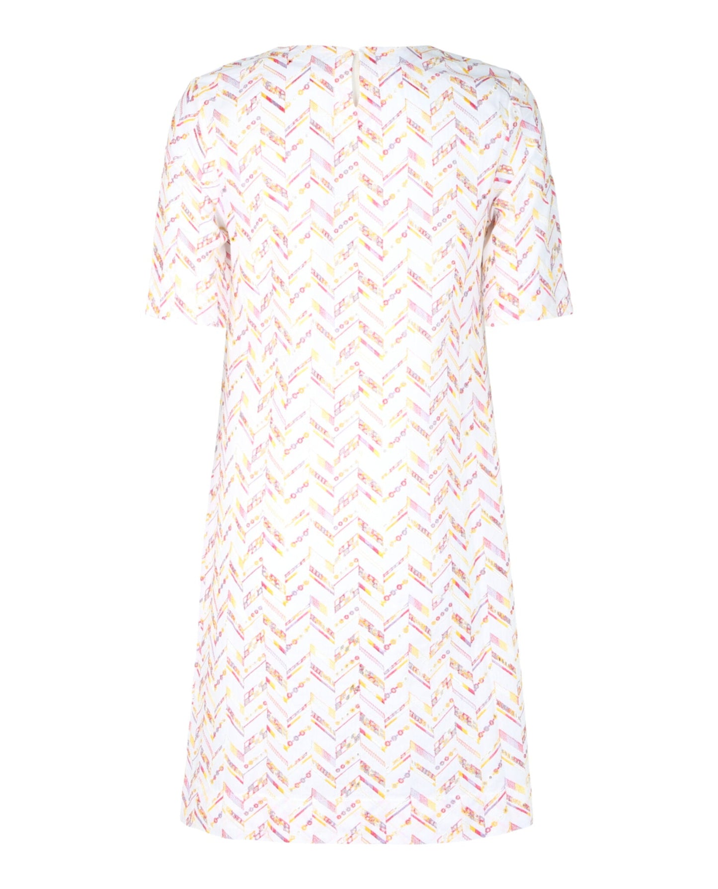 M Missoni Embroidered Zig-Zag Mini Dress