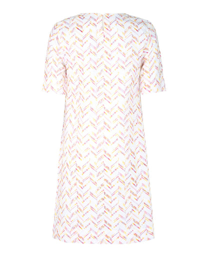 M Missoni Embroidered Zig-Zag Mini Dress