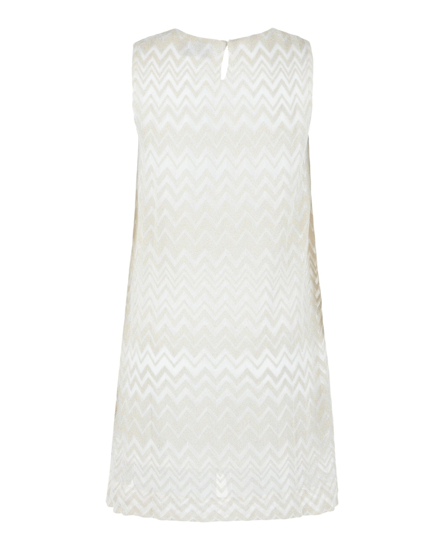 M Missoni Metallic Zigzag Print Shift Dress